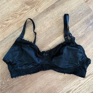 black lace nursing bra